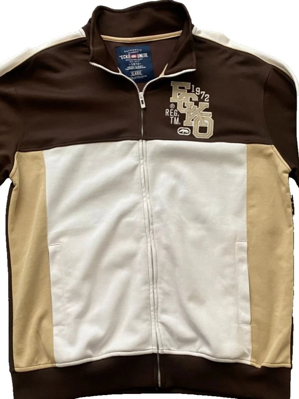 Vintage ECKO UNLTD Brown Y2k Track Jacket
